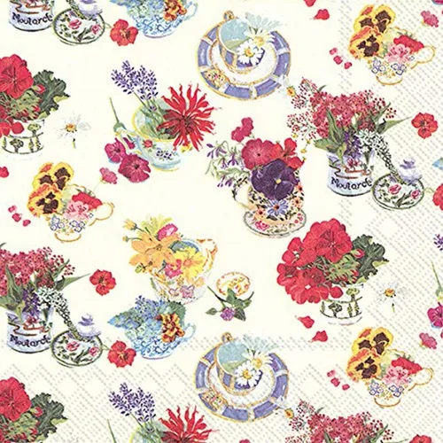 Miniatura 6 de Celebrate the Home - Servilletas florales de papel de 3 capas, flores, 20