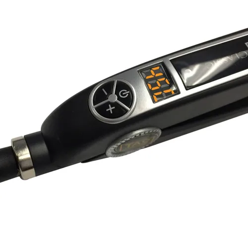 Miniatura 4 de TAO Pro - Plancha de pelo con placa de nano titanio - Plancha de peinado con controles digitales - Doble voltaje - Generador de iones integrado