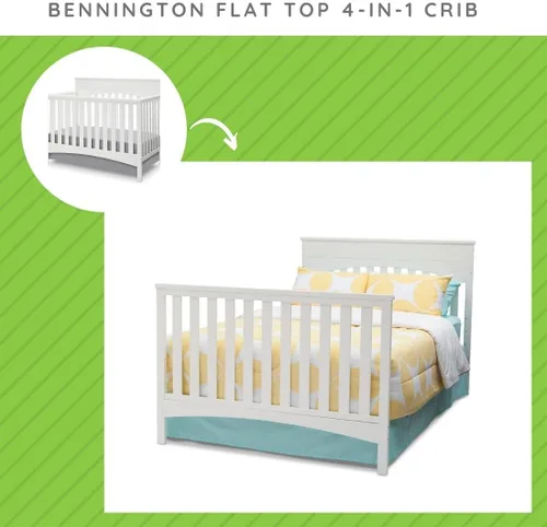 Miniatura 3 de CC KITS Kit de conversión de tamaño completo Rieles de cama para cunas Bennington de Delta Children - #0050/#550725 (Bianca White - 130)