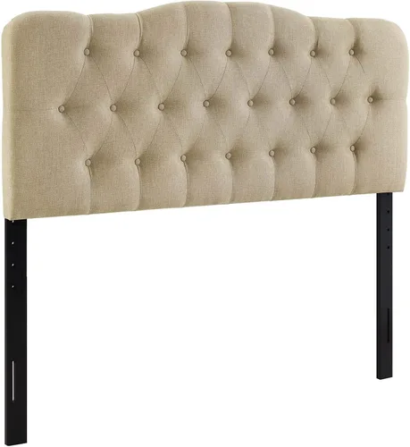 Miniatura 3 de LexMod Annabel cabecera de cama de vinilo Beige
