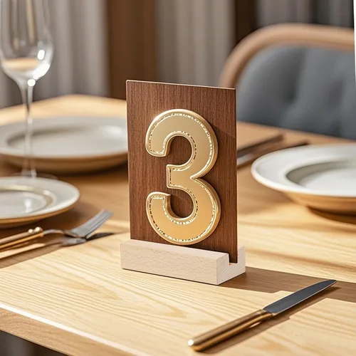 Miniatura 7 de 30 tarjeteros de madera, tarjetero de madera para menú, para bodas, fiestas, eventos, decoración, 3.94 x 1.18 x 0.79 pulgadas