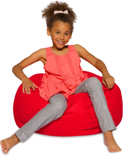 Miniatura 80 de Posh Creations - Sillón puff para niños, adolescentes y adultos, incluye funda extraíble y lavable a máquina, tamaño mediano de 27 pulgadas, lona
