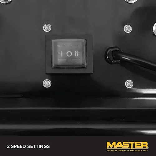 Miniatura 5 de Master Ventilador industrial de barril de alta velocidad de 24 pulgadas, accionamiento directo, construcción totalmente metálica con parrilla