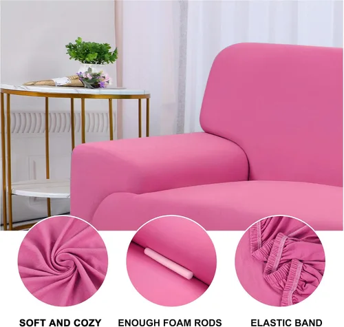 Miniatura 5 de uxcell Funda elástica para sofá, funda clásica sólida para sofás, sofá biplaza o sillón, muebles universales de poliéster elástico con una funda