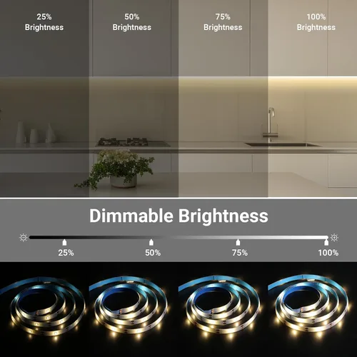Miniatura 4 de Tira de Luces LED Alimentadas por Pilas con Control Remoto, 8 Modos, Regulable, Temporizador, Autoadhesiva, Cortable, Tira de Luces LED Impermeables
