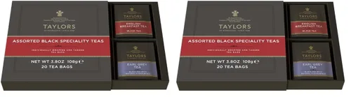 Miniatura 8 de NUEVO Calendario de Adviento navideño de té Taylors of Harrogate 2025, set de regalo – 24 días, 48 bolsitas de té – Cuenta regresiva para Navidad