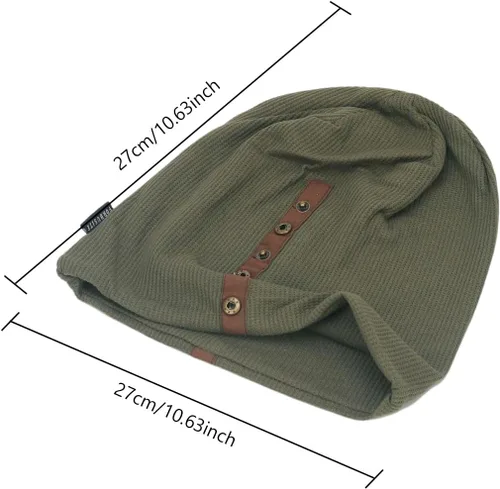 Miniatura 2 de Gorro de punto holgado para invierno, cálido y suave, para clima frío