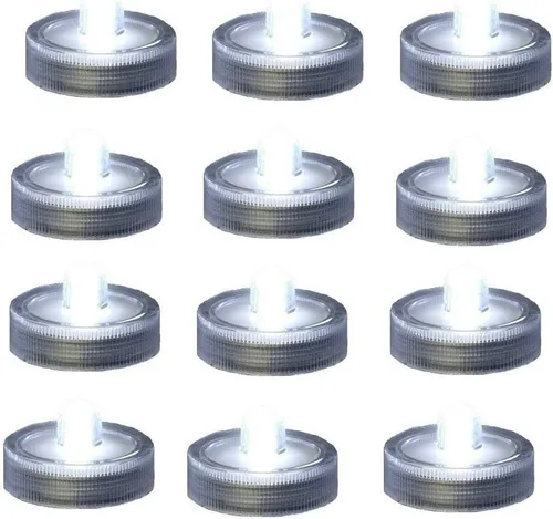 Miniatura 8 de Luz LED brillante sin llama, funciona con pilas, vela de té sumergible impermeable, decoración de jarrón bajo el agua para fiestas y bodas, paquete