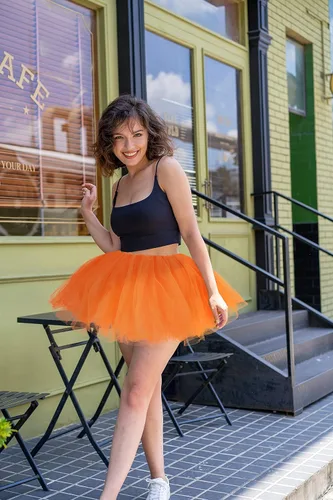 Miniatura 29 de Simplicity - Falda tipo tutú clásica de 5 capas para mujer