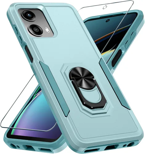 Miniatura 22 de Janmitta - Funda compatible con Moto G 5G 2023 con protector de pantalla, cubierta protectora de cuerpo completo resistente a prueba de golpes
