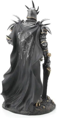 Miniatura 7 de Veronese Design Litch King blindado de 10" con gran espada escultura de resina acabado pintado a mano