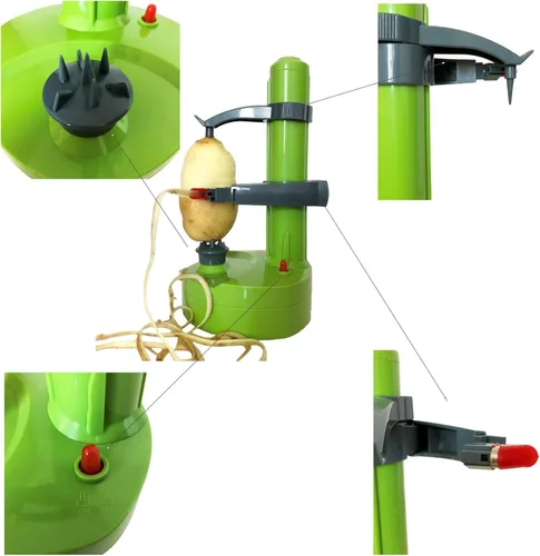 Miniatura 4 de Pelador eléctrico de patatas para cocina, peladores de verduras para calabacín, zanahoria, pelador automático de papas, pelador eléctrico de frutas