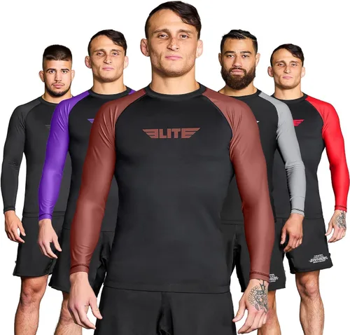 Miniatura 46 de Elite Sports MMA, BJJJ, No-Gi, protección de entrenamiento de manga corta