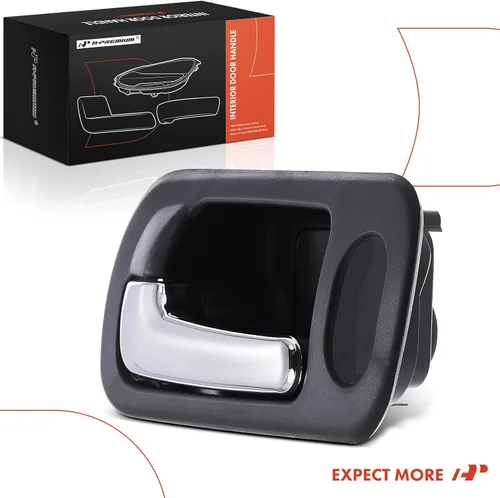 Miniatura 8 de A-Premium Manija de puerta interior delantera izquierda del lado del conductor con orificio de bloqueo compatible con Honda Civic 2002 2003 2004