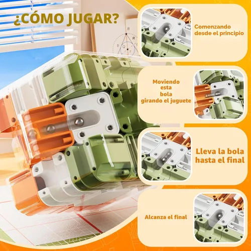 Miniatura 5 de Rompecabezas de cubo 3D para niños de 5-8, 8-12, juego de combinación de colores, juguetes sensoriales educativos, regalo de cumpleaños para niños