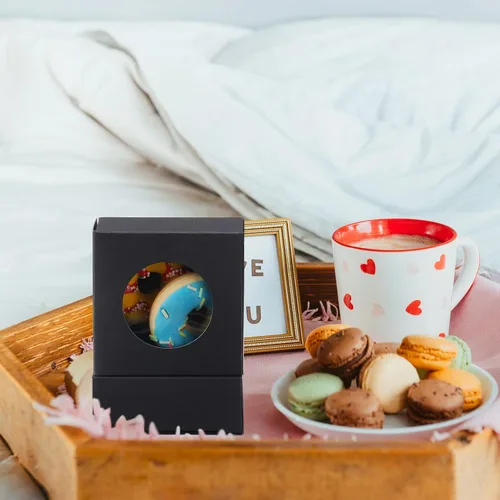 Miniatura 6 de TaoBary 100 Cajas de Jabón para Caseros, Cajas Pequeñas de Papel para Embalaje de Regalo de 3 x 3 x 1.2 Pulgadas con Ventana, Envoltorios de Regalo
