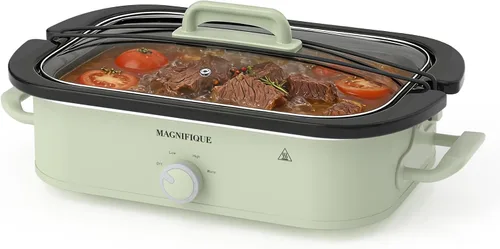 Miniatura 14 de Olla de cocción lenta de 4 cuartos con configuración manual de olla de guisantes - Aparato pequeño de cocina perfecto para cenas familiares, olla