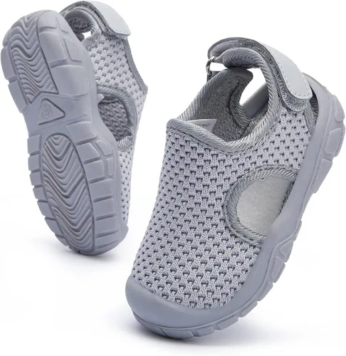 BMCiTYBM Sandalias de verano con punta cerrada para bebé, niño, niña, zapatos ligeros, antideslizantes, para primeros pasos, 6, 9, 12, 18, 24 meses