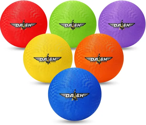 Jerify 6 bolas de 8.5 pulgadas para patio de recreo a granel, coloridas pelotas inflables deportivas, pelota de dodgball, kickball para juego