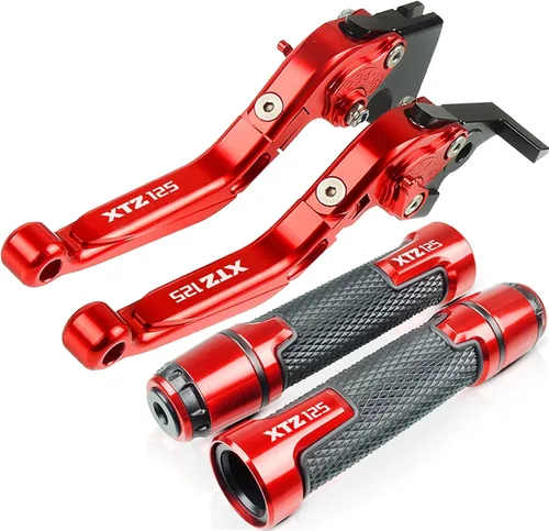 Miniatura 17 de Palancas manillar para Yamaha XTZ125 XTZ 125 2014 2015 2016 2017 2018 motocicleta ajustable plegable freno embrague palancas manillar mano apretones