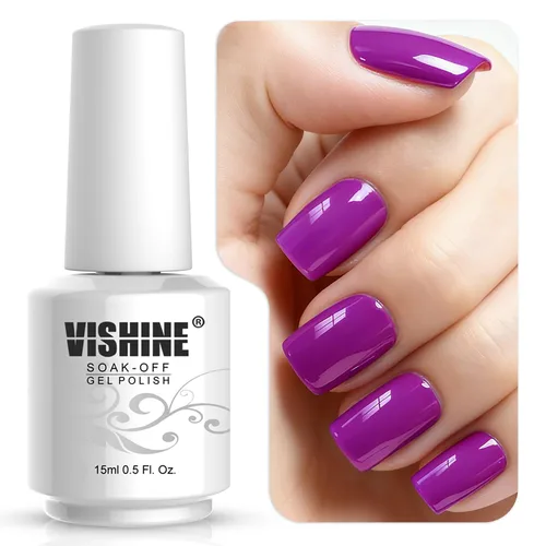 Miniatura 10 de Vishine 15ml de esmalte de uñas en gel blanco lechoso transparente, color desnudo, con acabado de gel de cristal, para quitar con lámpara UV o LED