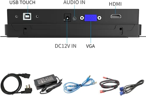 Miniatura 2 de GreenTouch Monitor táctil PCAP HDMI de 17,8 cm (7 pulgadas) con marco abierto de 1024x600 para mercados de consumo, venta minorista y hostelería