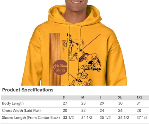 Miniatura 3 de Pop-Culture Retro Vintage Carpeta GOLD 70's-80s Nostalgia Front and Back Graphics Sudadera de forro polar para hombre