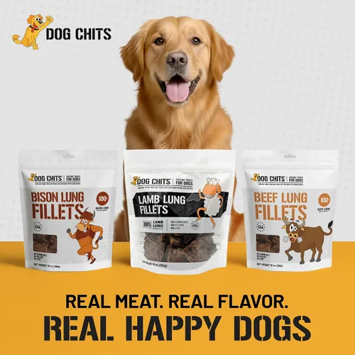 Miniatura 7 de Dog Chits Filetes de pulmón de cordero para perros y cachorros, golosinas bajas en grasas, altas en proteínas, de un solo ingrediente, rebanadas
