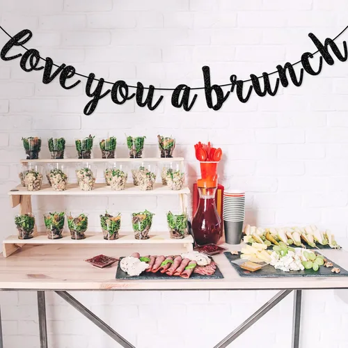 Miniatura 7 de Cartel de Love You A Brunch, decoración de fiesta de cumpleaños, fiesta de compromiso, brunch, adorno de banderines de fiesta de brunch