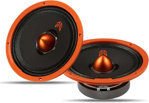 Miniatura 11 de MX80P1 Altavoz de Rango Medio de 8 Pulgadas 480 Vatios 4 Ohmios Tapa Antipolvo Naranja, Altavoces de Audio de Calidad Premium para Puerta
