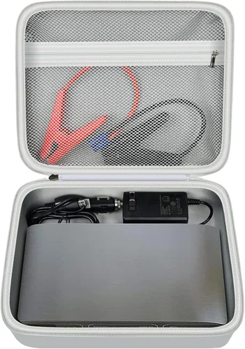 Miniatura 9 de Funda compatible con arrancador de batería portátil para automóvil Halo Bolt 58830/44400/57720 mWh cargador. Soporte de banco de energía para Negro