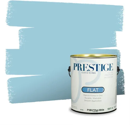 Miniatura 501 de Pintura Exterior + imprimación PRESTIGE, todo-en-uno, 1 galón, acabado mate, color comparable al Valspar* Royal Gray* VS151-Gris real