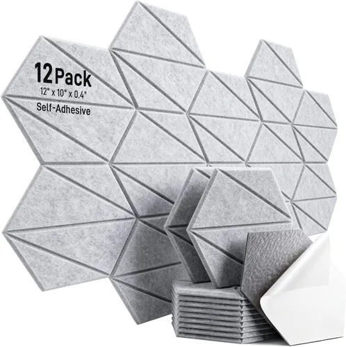 Miniatura 31 de Paquete de 8 Paneles Decorativos Absorbentes de Sonido, Arte de Pared Absorbente de Sonido, Arte de Pared Acústico de 48 x 32 Pulgadas