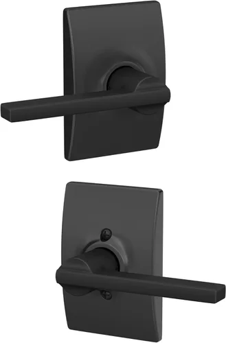 Miniatura 49 de Schlage F10 LAT 626 CEN Latitude - Manilla de puerta con moldura Century, cerradura de paso para pasillo y armario, cromo satinado