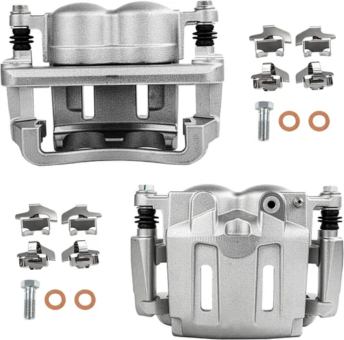 Miniatura 11 de SCITOO Pinza de freno delantera con soporte 19B2661, 19B2660 compatible con Acura ILX 2013-2015, Honda Civic 2013-2021, Honda CR-Z 2016, Honda Fit