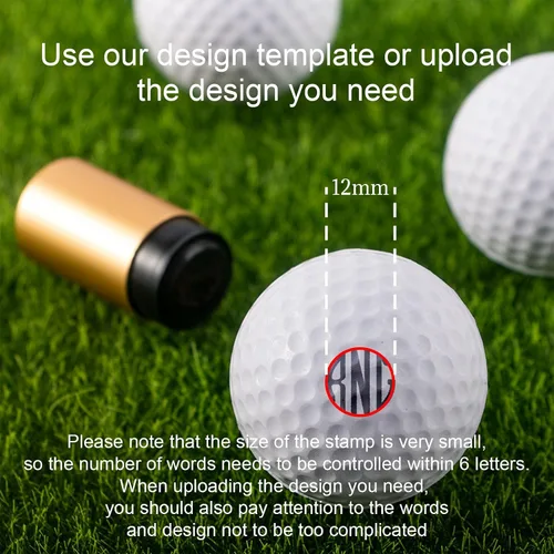 Miniatura 2 de STAMTECH Sello de pelota de golf personalizado: añade un toque personal a tu juego de golf con sello de pelota de golf reutilizable personalizado