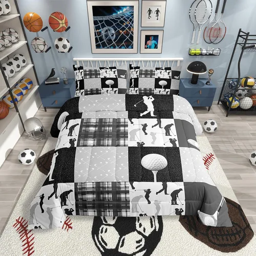 Miniatura 41 de Castle Fairy Juego de edredón de vaquero occidental, tamaño matrimonial, juego de ropa de cama de estilo bohemio con estampado de leopardo, rayo