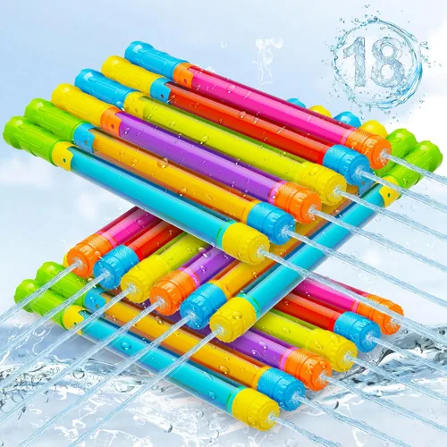 Miniatura 10 de Pistola de agua para niños y adultos: 3 pistolas de agua para exteriores para niños de 3-4-5-8-12 años a granel, divertido juguete de chorros