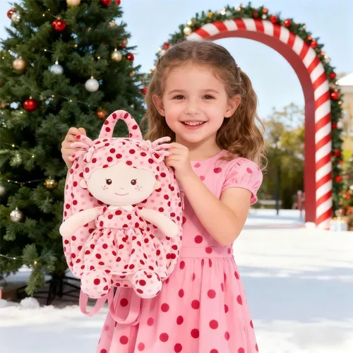 Miniatura 10 de Onetoo Mochila para niños pequeños, regalos de regreso a clases, mochilas para niñas y niños con muñecas de bebé ligeras y suaves en vestido