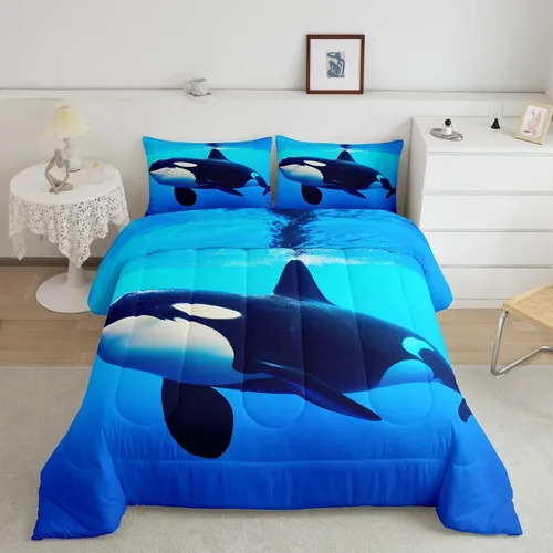 Miniatura 11 de Erosebridal Phoenix - Juego de edredón tamaño individual, juego de ropa de cama con estampado de pájaro mágico, estampado de pájaros mágicos, Multi
