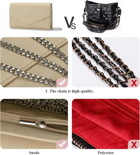 Miniatura 5 de Bolso de mano GM LIKKIE para mujer, bolso tipo sobre de noche, bolso cruzado con solapa de piel sintética PU para el hombro