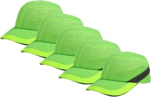 Miniatura 14 de Zojo Gorra de béisbol con 5 unidades, reflectante, transpirable, ligera, gorra de seguridad para hombres y mujeres 5PCS-sarga naranja neón