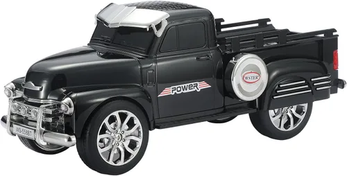 WSTER Altavoz Bluetooth Retro Pickup, modelo de automóvil vintage con sonido estéreo HD, luces ambientales LED, radio FM, reproducción USB/TF/AUX,