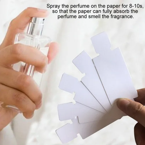 Miniatura 4 de NA - 200 tiras probadoras de aceites esenciales para pruebas de perfume, marcadores de fragancia de aromaterapia para poner mochila, probador, tiras
