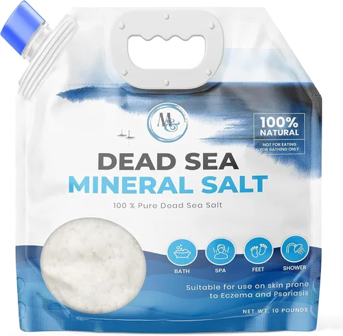 Sal del Mar Muerto – Sales del Mar Muerto para remojo, sal mineral para baño, spa, ducha – Sal de baño pura y natural para remojo de pies,