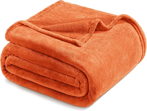 Miniatura 10 de Exclusivo Mezcla Manta de vellón para sofá, cama, súper suave y cálida, para uso en todas las estaciones, acogedora, afelpada, ligera, azul hielo