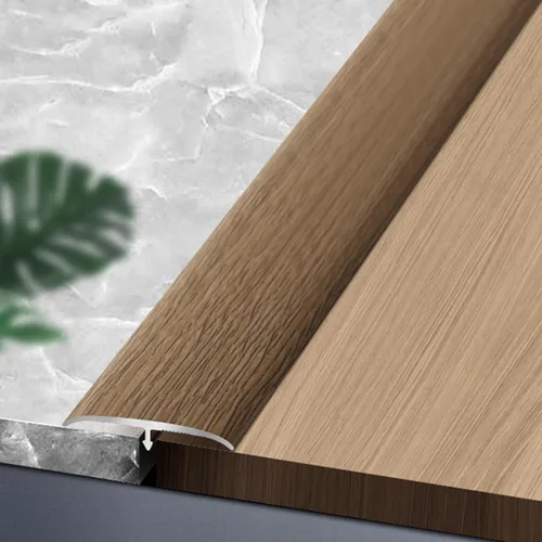 Miniatura 11 de Tiras de transición de moldeo en T de grano de madera, tiras de cubierta de umbral de aleación de aluminio, decoración de borde de alfombra a LVT