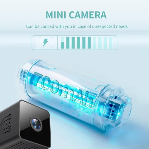 Miniatura 4 de Minicámara inalámbrica 2026 Actualización 1080P Cámara pequeña de seguridad para el hogar WiFi Micro Nanny Cam con detección de movimiento