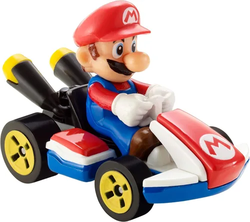 Miniatura 2 de Colección de Vehículos de Réplica Fundidos a Presión Hot Wheels Mario Kart a Escala 1:64, Juguetes Coleccionables