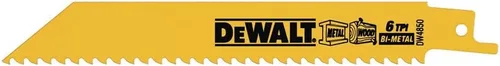 Miniatura 6 de DEWALT DW4804-2 Hoja de sierra recíproca bimetálica de 12 pulgadas con parte trasera cónica 6 TPI (paquete de 2)